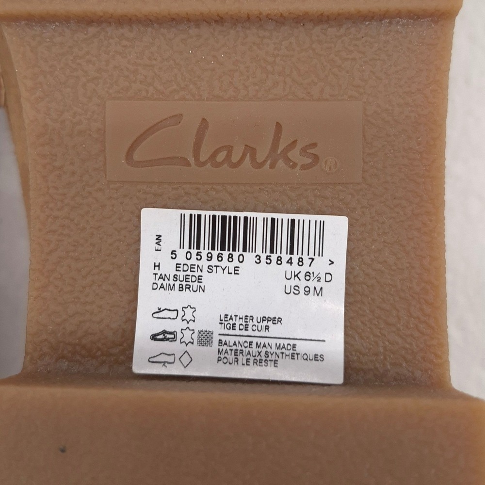 Clarks Orianna W Suede Penny Loafers Tan 8.5 Preppy Academic Chunky Platform Lug - Picture 9 of 11